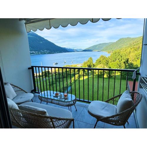 Apartment am Ossiacher See mit Seeblick