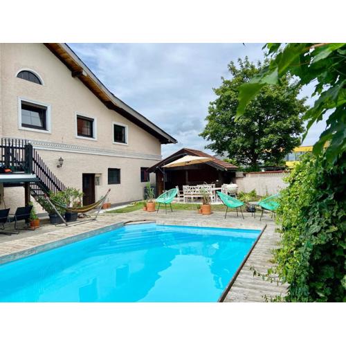 Bäckerhaus - Wohnung mit Pool und Garten