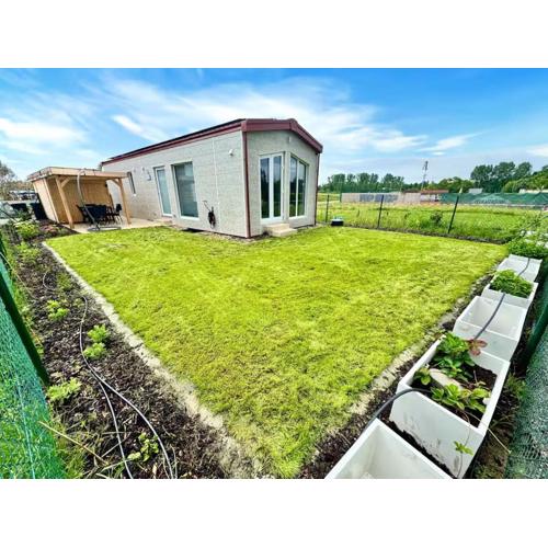 Blue Flamingo Ferienhaus am Badesee mit Garten