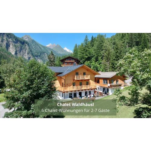 Chalet WaldHäusl luxuriöse Ferienwohnungen mit Sauna & Whirlpool, Kamin, Balkon oder Terrasse mit Bergblick