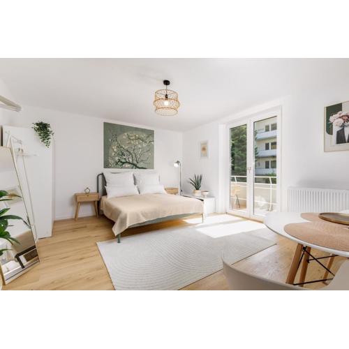 Design-Apartment in Linz mit Netflix & Balkon