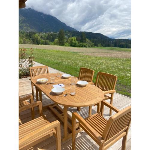 Entspannen im Holzchalet mit Panoramablick, Ruhe und Infrarotsauna