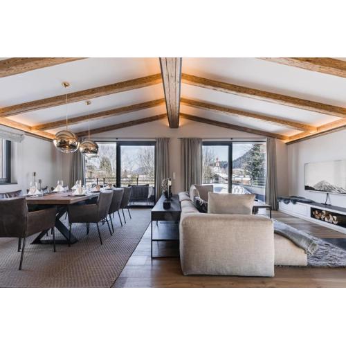 Genießen Sie Bergblick & Sauna im modernen Chalet