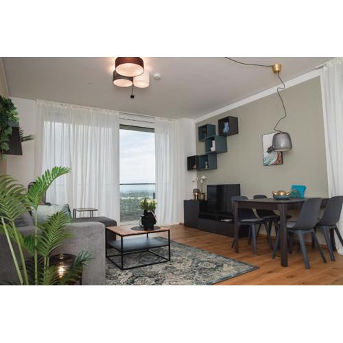 Great apartment with view and heated rooftop Pool