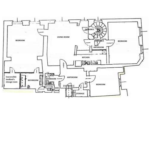 three bedrooms in walking center