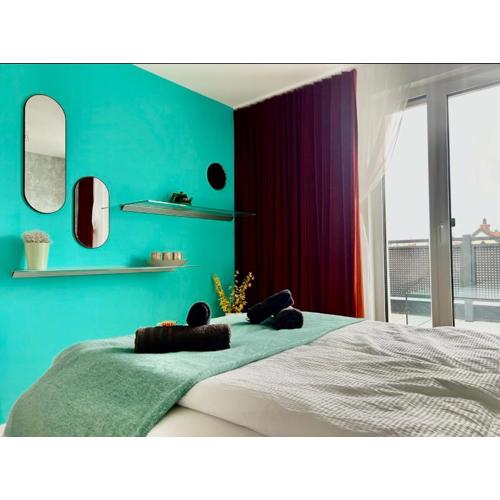Turquoise Suite - Terrace - free parking - WiFi