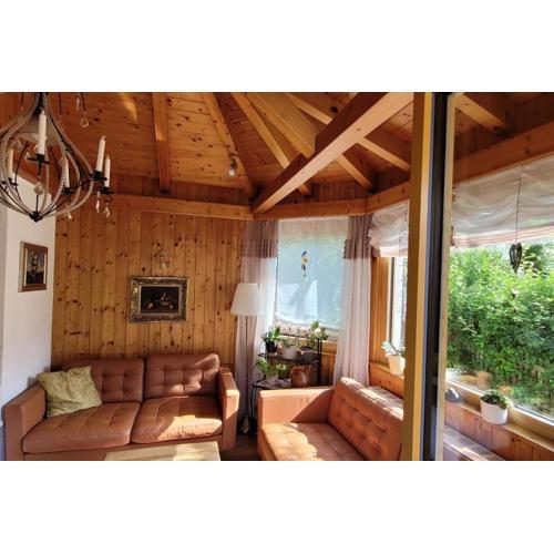 Wohnung mit Garten, Sauna und Infrarotkabine
